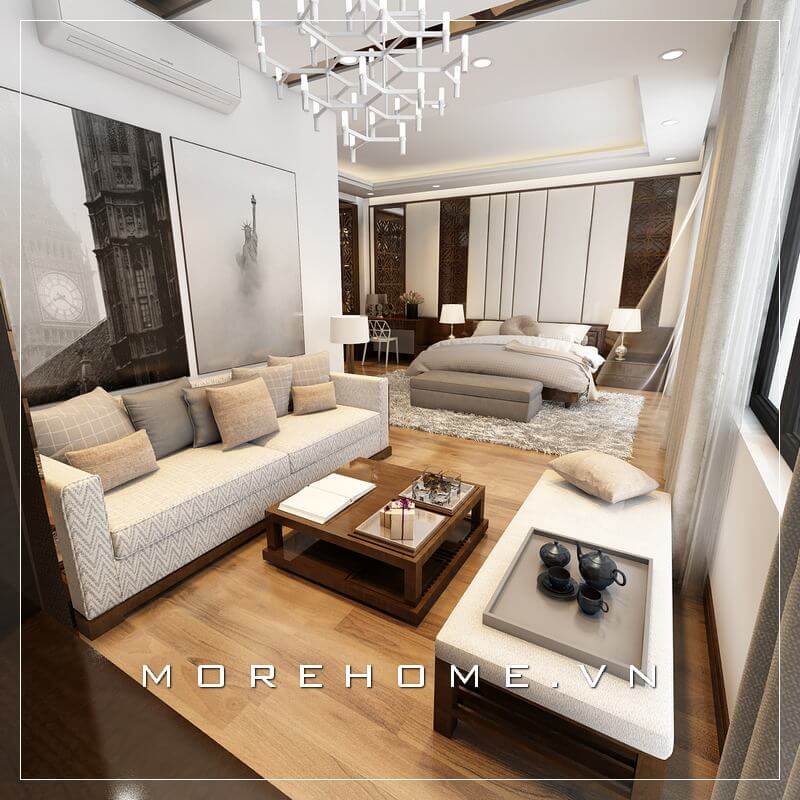 Mẫu sofa màu trắng đẹp, tinh tế